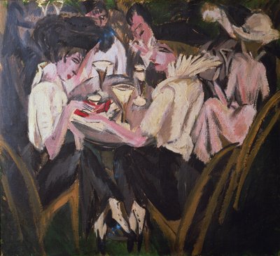 Das Garten-Café von Ernst Ludwig Kirchner